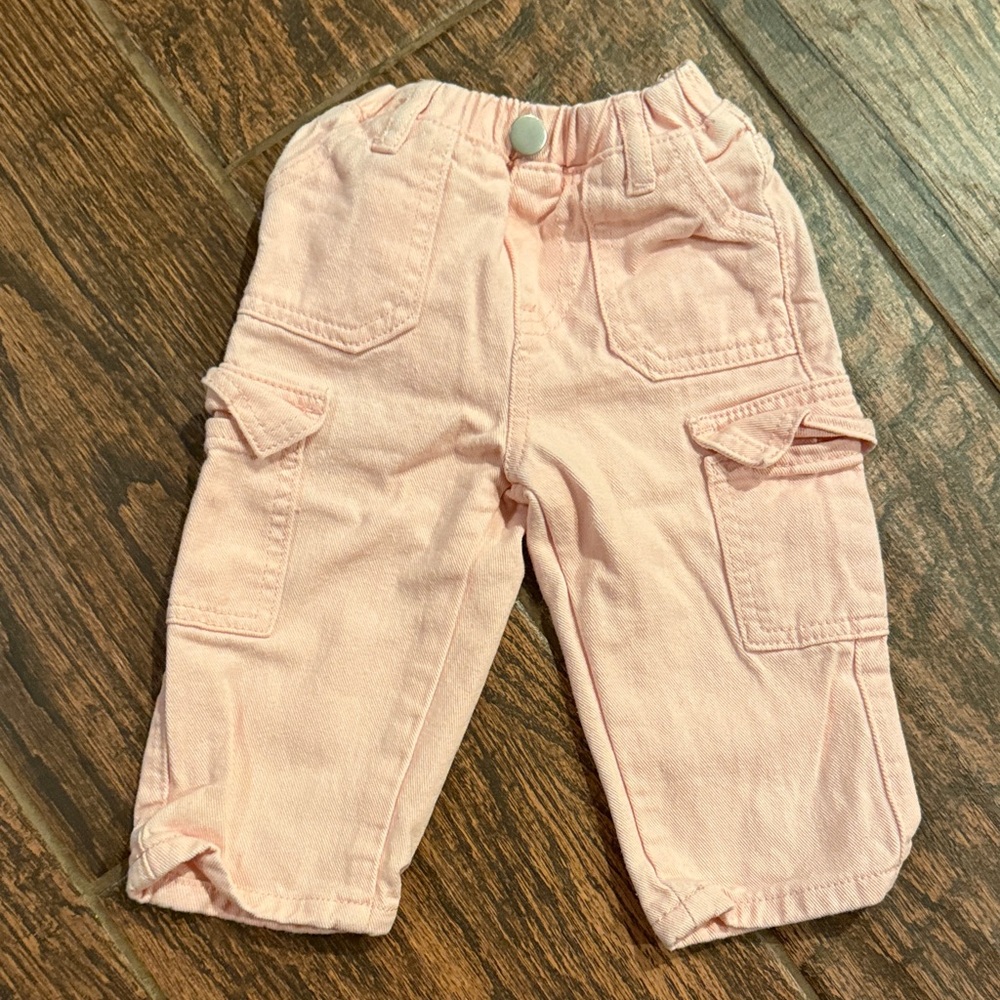 SHEIN Light Pink Kids Cargo Pants
